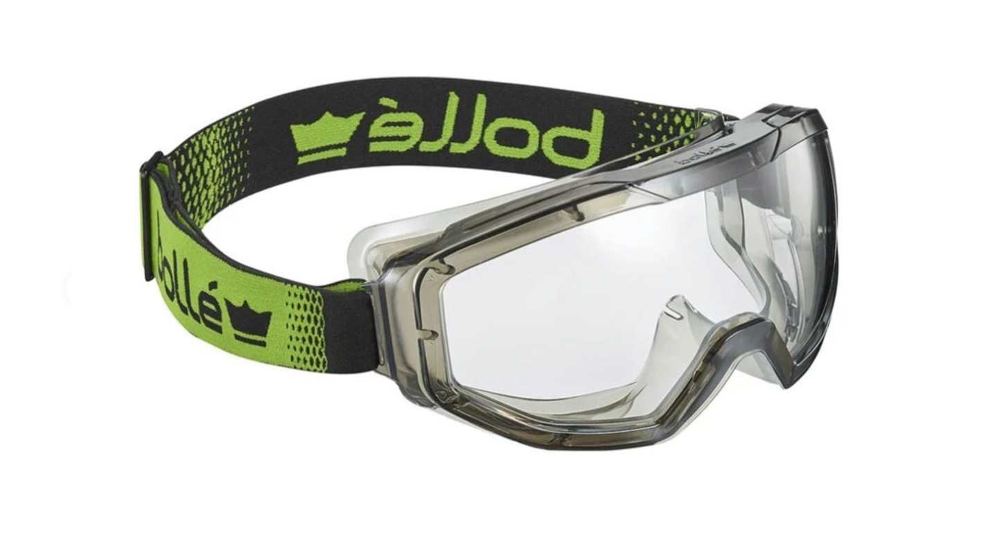 Bolle Safety GLOBE Schutzbrille, Carbonglas, Klar mit UV Schutz, Rahmen aus PVC kratzfest
