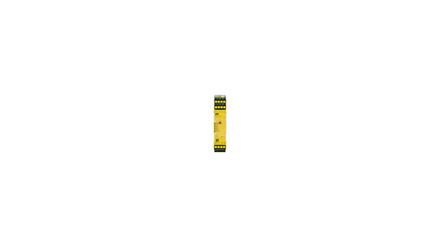 Pilz 751 1 Auxiliary Contacts Safety Relay 24V dc, Single/Dual-Channel 3 Safety Contacts