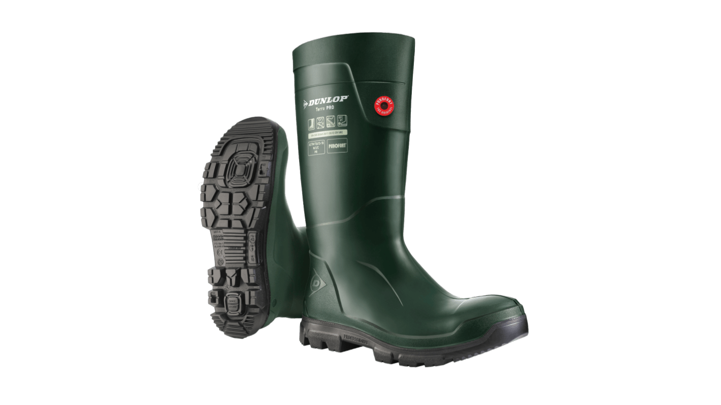 Dunlop Purofort Black/Brown Steel Toe Capped Unisex Safety Boot, UK 12, EU 47