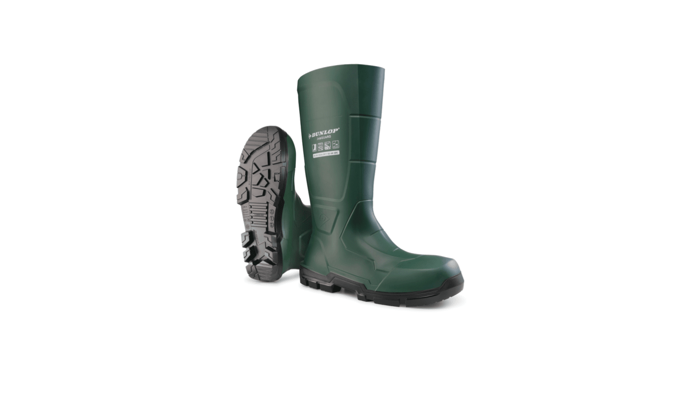 Dunlop JobGUARD Green Steel Toe Capped Unisex Safety Boot, UK 10, EU 44