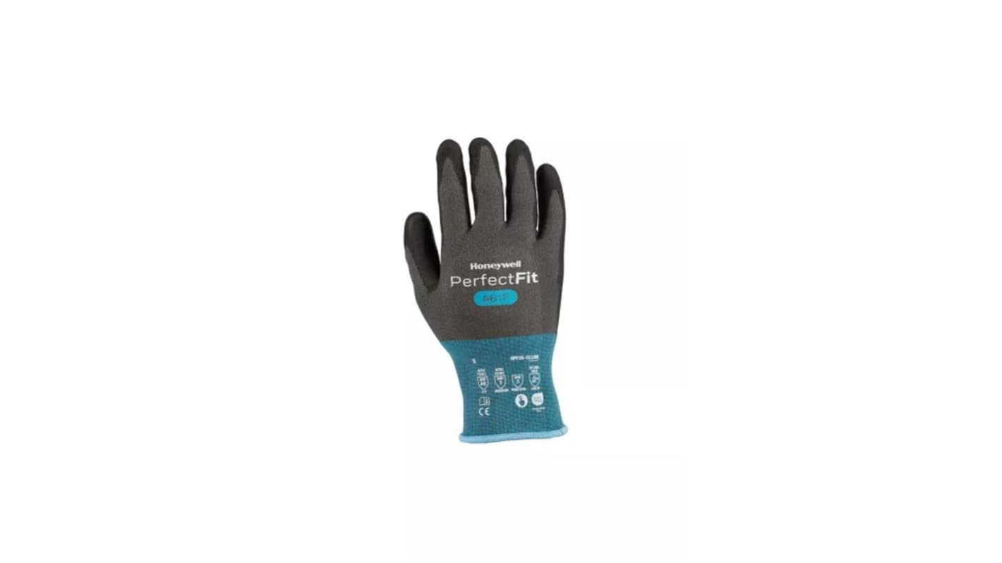 Honeywell PERFECT FIT 3.0 Black, Grey Carbon, HPPE, Polyester, Polyurethane, Tungsten Abrasion Resistant, Cut