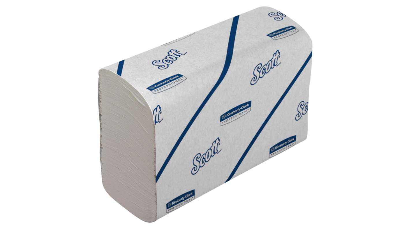 KLEENEX Kleenex Tissue Folded White Paper Towel, 186 x 216mm, 2-Ply, 2640 Sheets