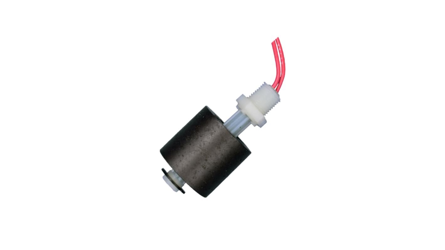 Gems Sensors LS-3 Series Single Point Level Switch Level Sensor, M12?x?1.75, Polypropylene Body