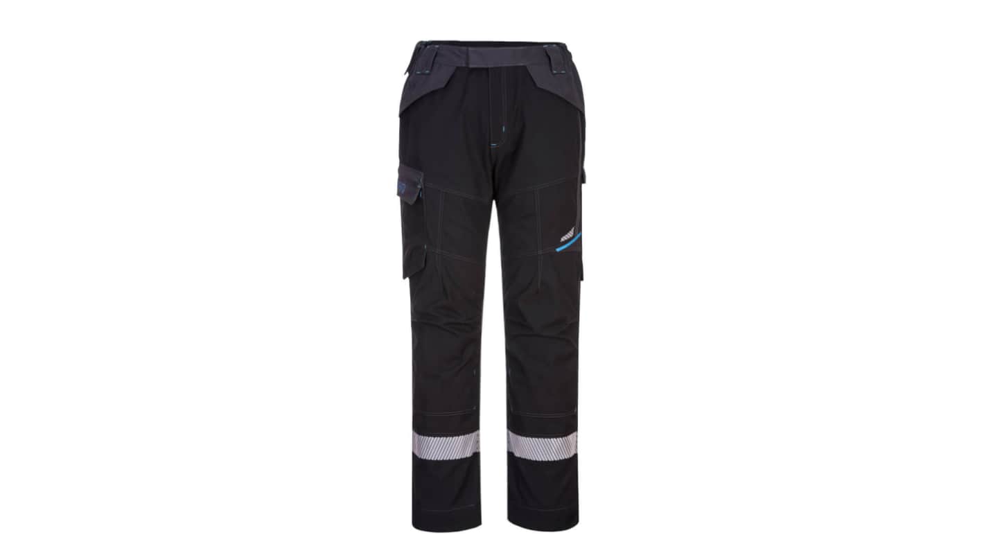 Pantaloni di col. Nero Portwest FR402, 32poll, Confortevole, Durable
