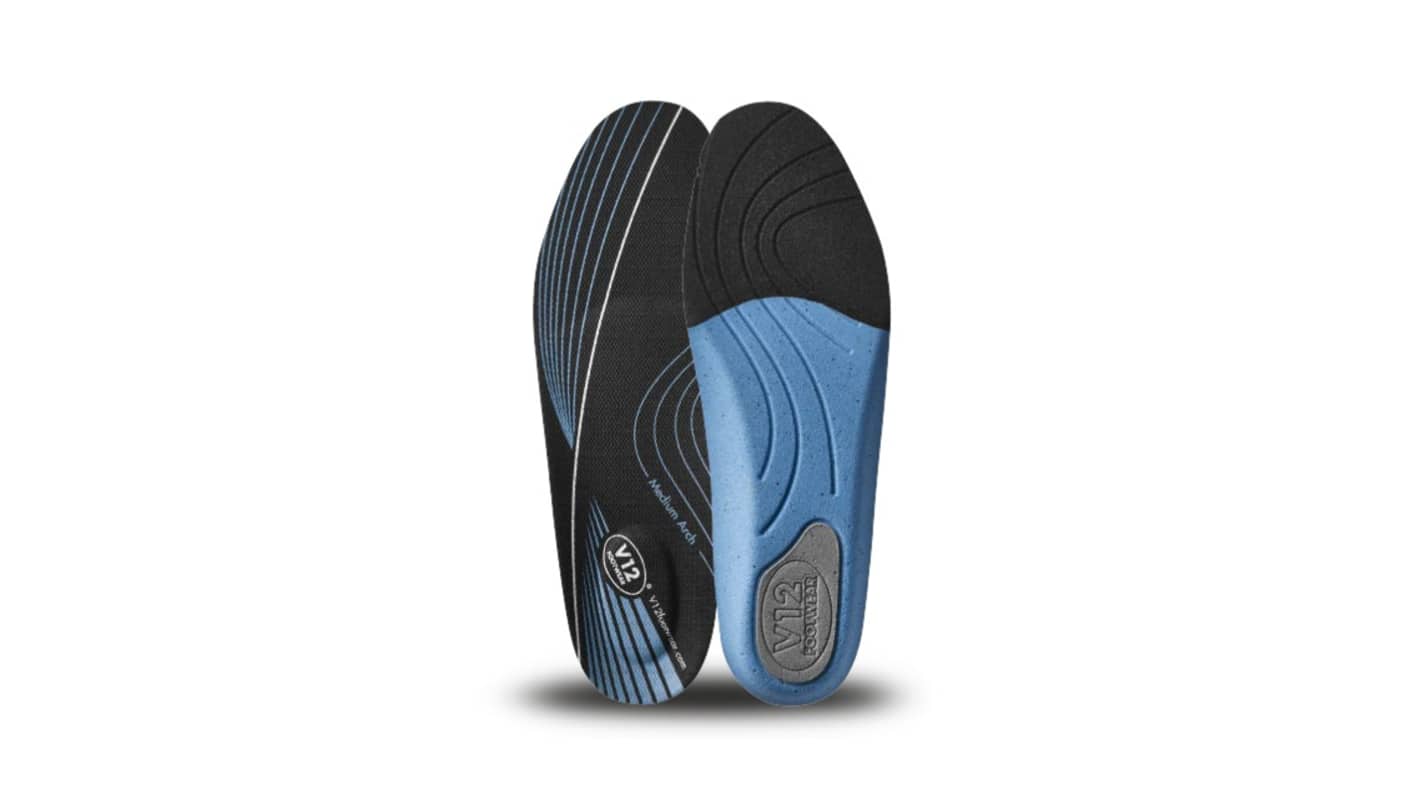 V12 Footwear Black, Blue Insole