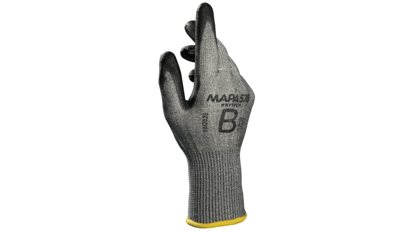 Mapa KryTech 578 Black, Grey HDPE Abrasion Resistant, Cut Resistant, Puncture Resistant, Tear Resistant Cut Resistant