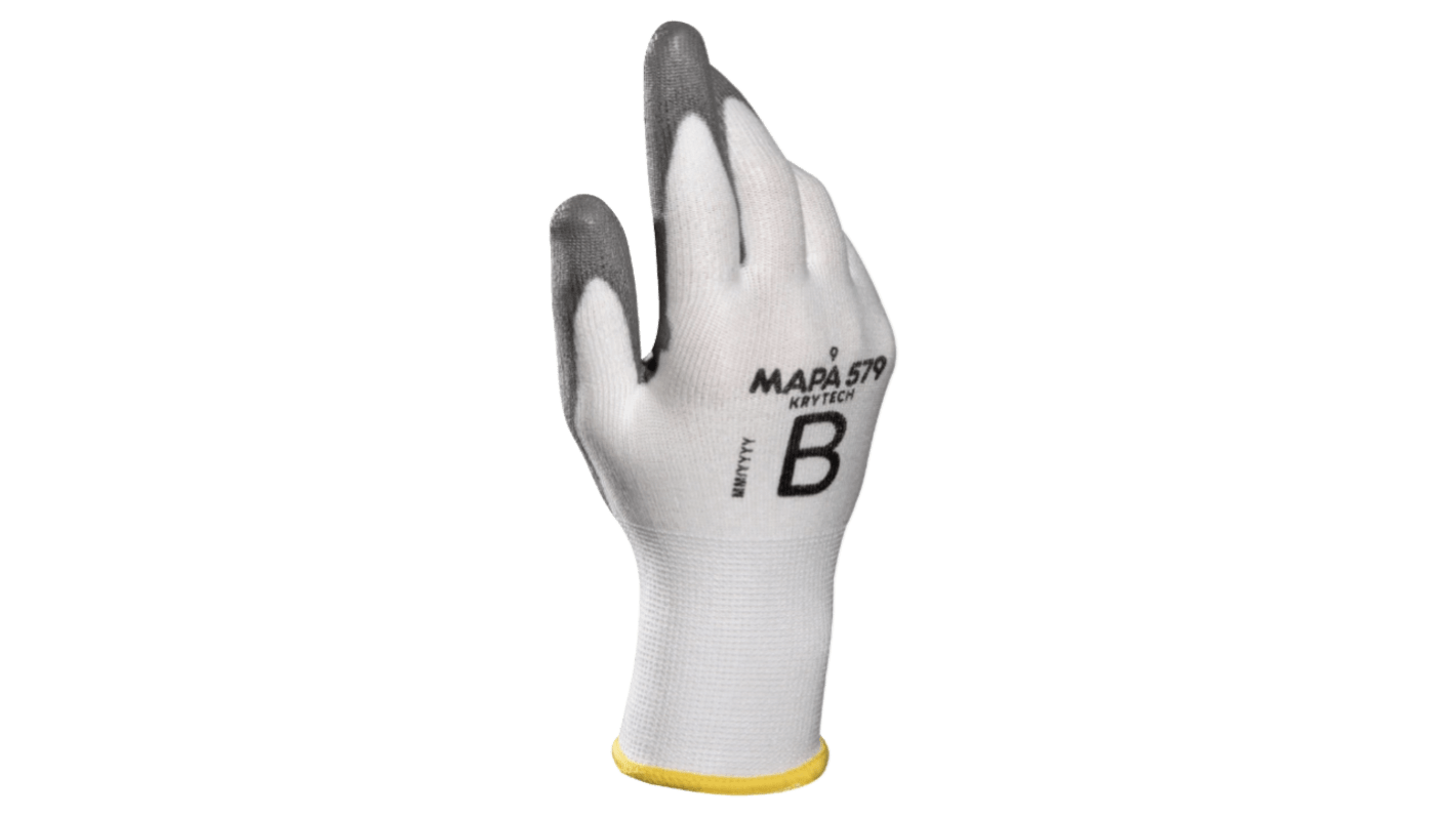 Mapa KryTech 579 Grey, White HDPE Abrasion Resistant, Cut Resistant, Puncture Resistant, Tear Resistant Cut Resistant