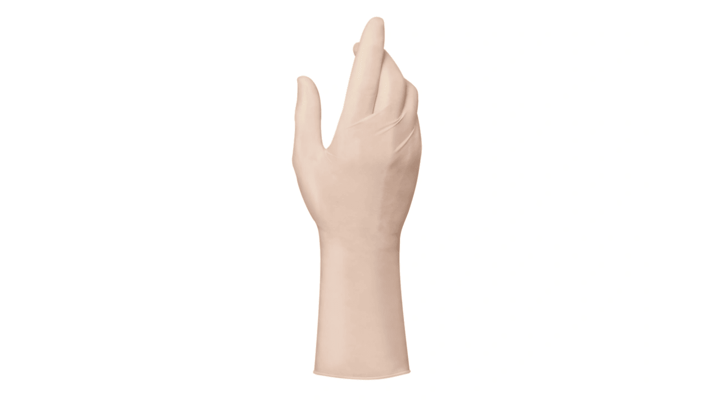 Mapa Solo 998 Beige Natural Latex Disposable Gloves, Size 6, 100Gloves per Pack