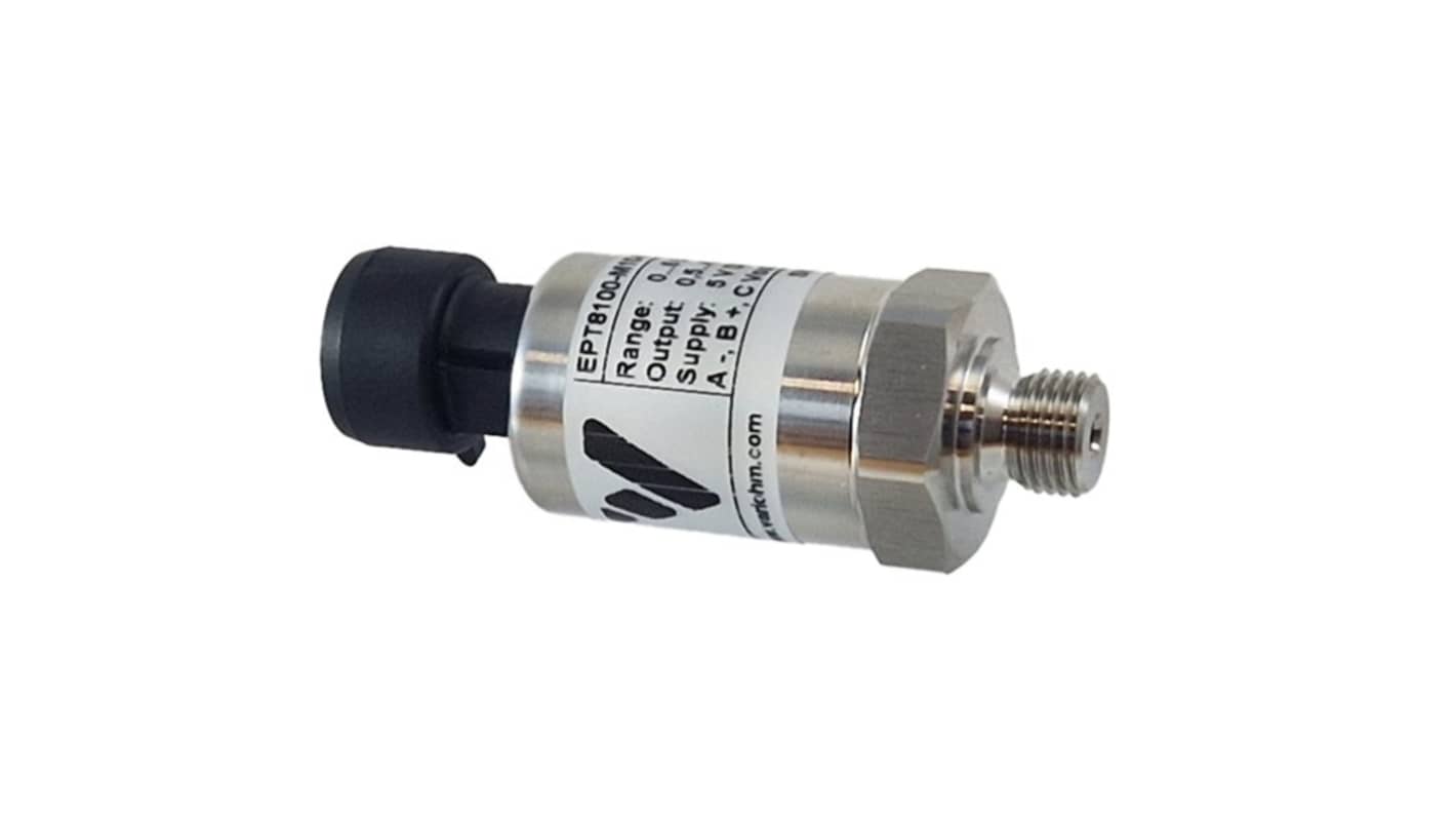 Variohm Group EPT8100 Series Pressure Sensor, 4bar Min, 10bar Max, Voltage Output, Absolute Reading