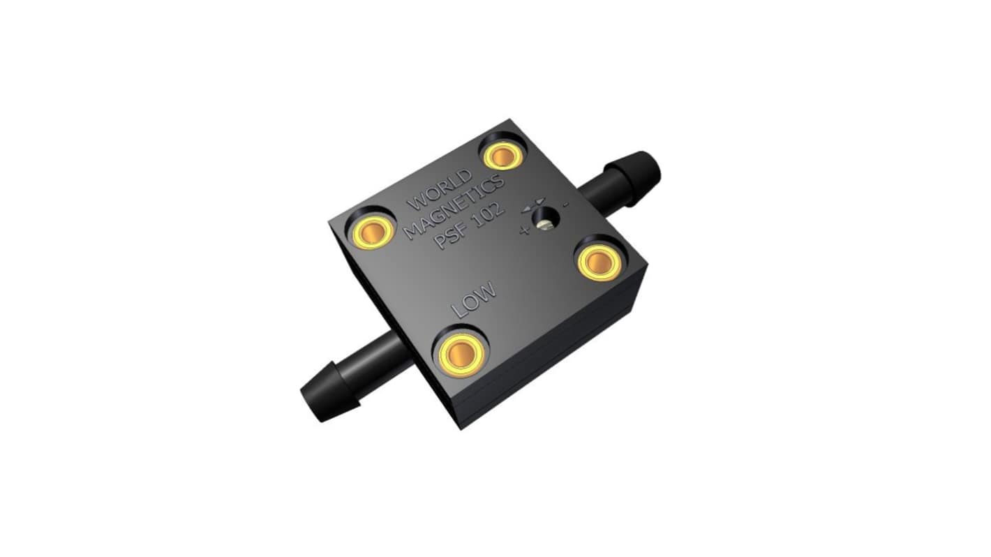 Variohm Group PSF102 Series Pressure Switch, 1.25mbar Min, 4.98mbar Max, SPST Output, Differential Reading