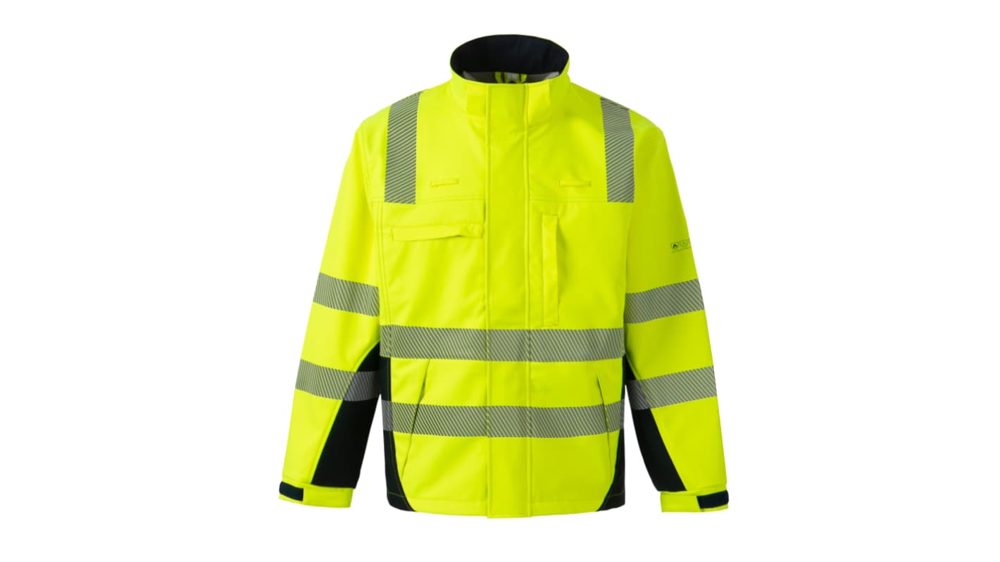 Giacca softshell ad alta visibilità Giallo/blu navy CODUPAL 278C/B, S unisex