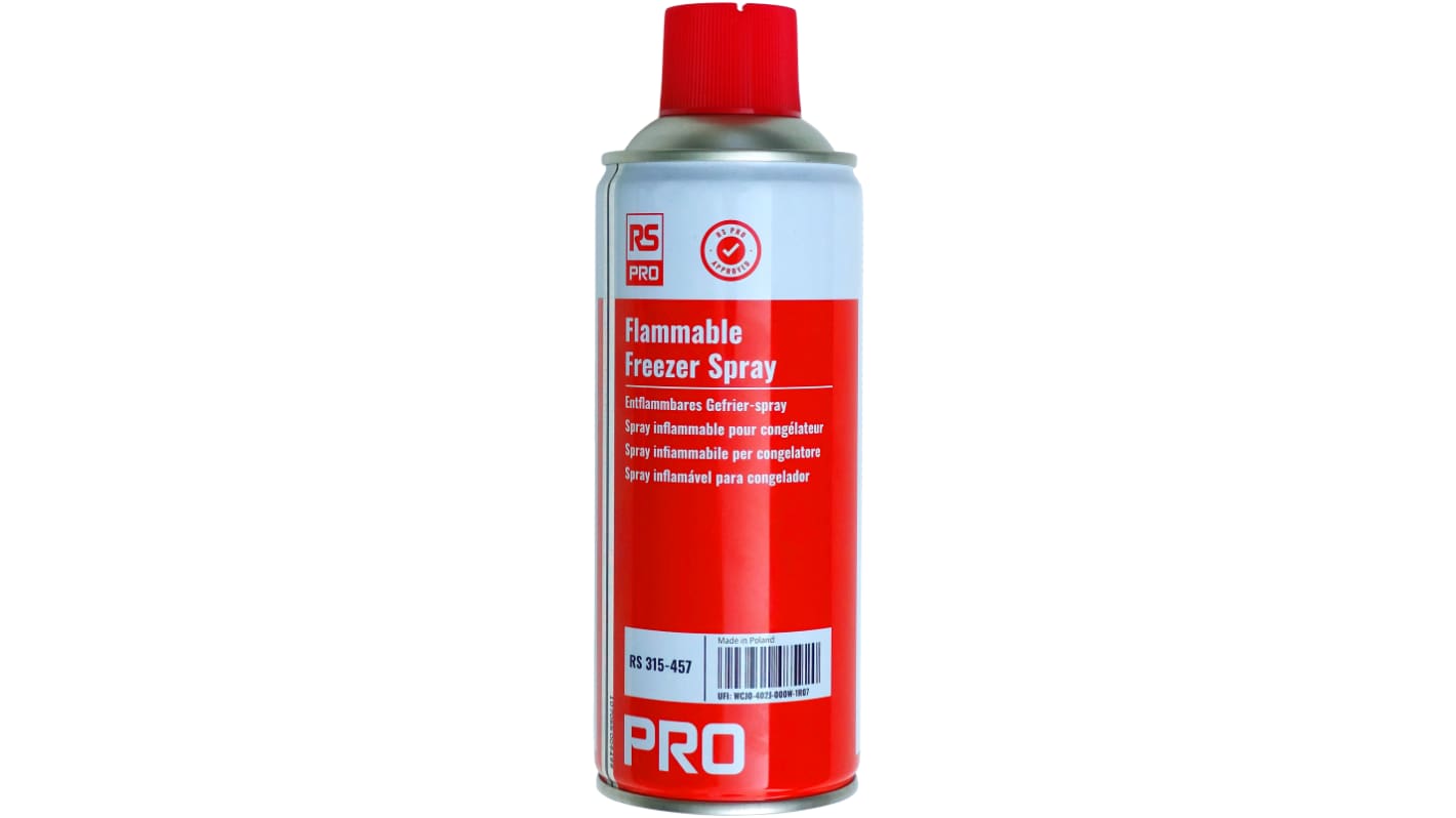 RS PRO 400mL Aerosol Freezer Spray, -45°C