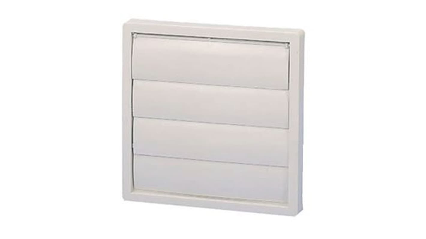 Soler&Palau Black PVC Vent Grille, 394 x 394mm
