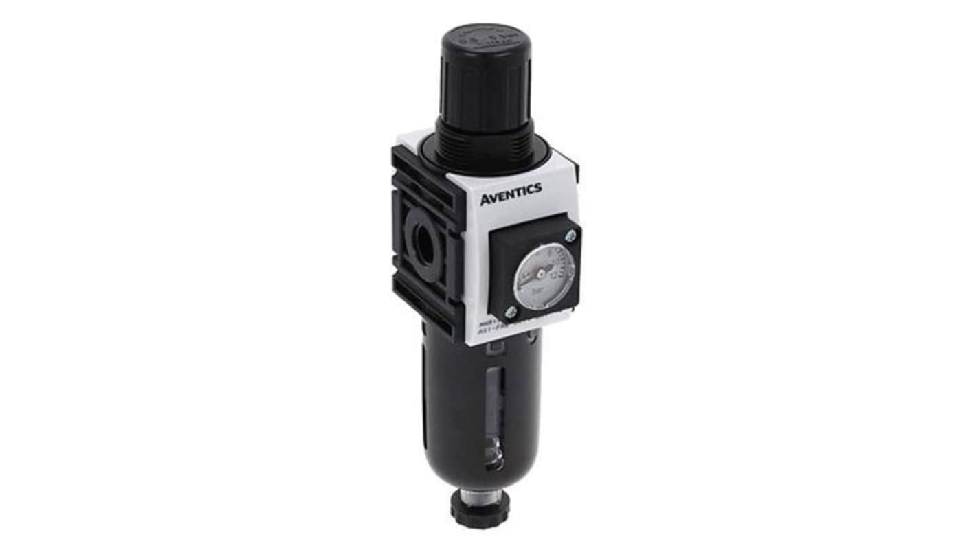EMERSON ? AVENTICS AS1-FRE Filter Regulator, 5μm, G 1/4, Semi Automatic, 12 bar
