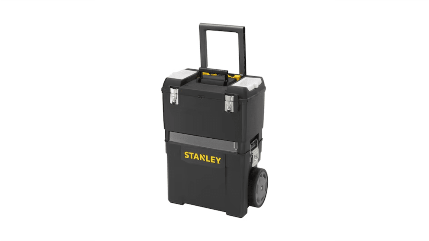 Stanley 3 drawers  Plastic Tool Box 2 Wheels, 473 x 470 x 619mm