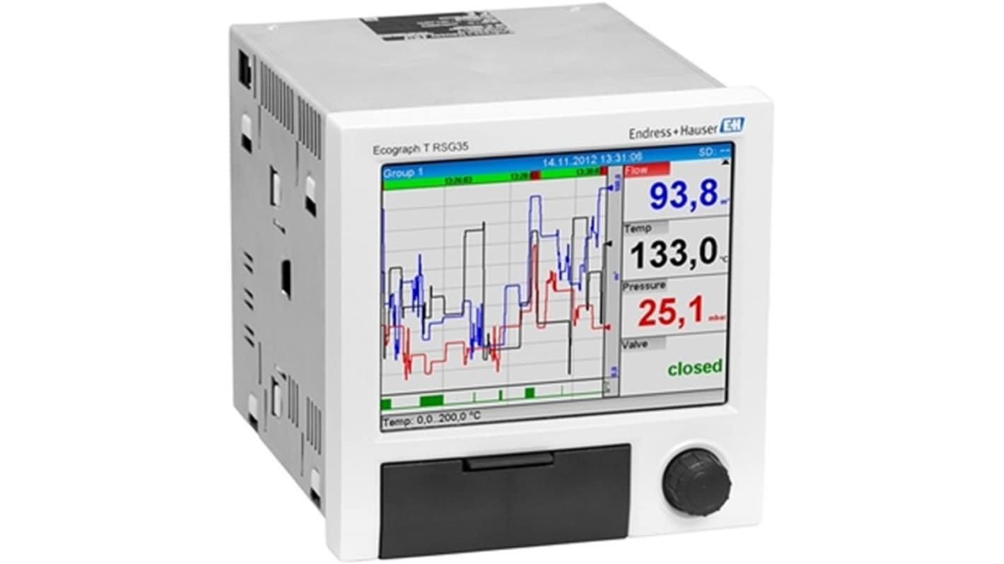 Endress+Hauser RSG35-C2AL7, 12 Digital and 6 Analog Input Channels, 6 Output Channels, Graphical Chart Recorder