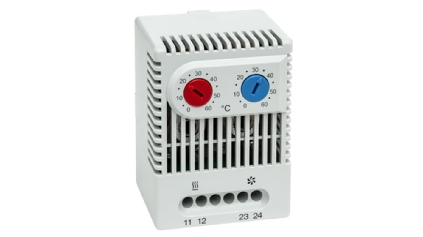 RS PRO 温控器, 0 → 60°C, 230V 交流, 1NO/1NC