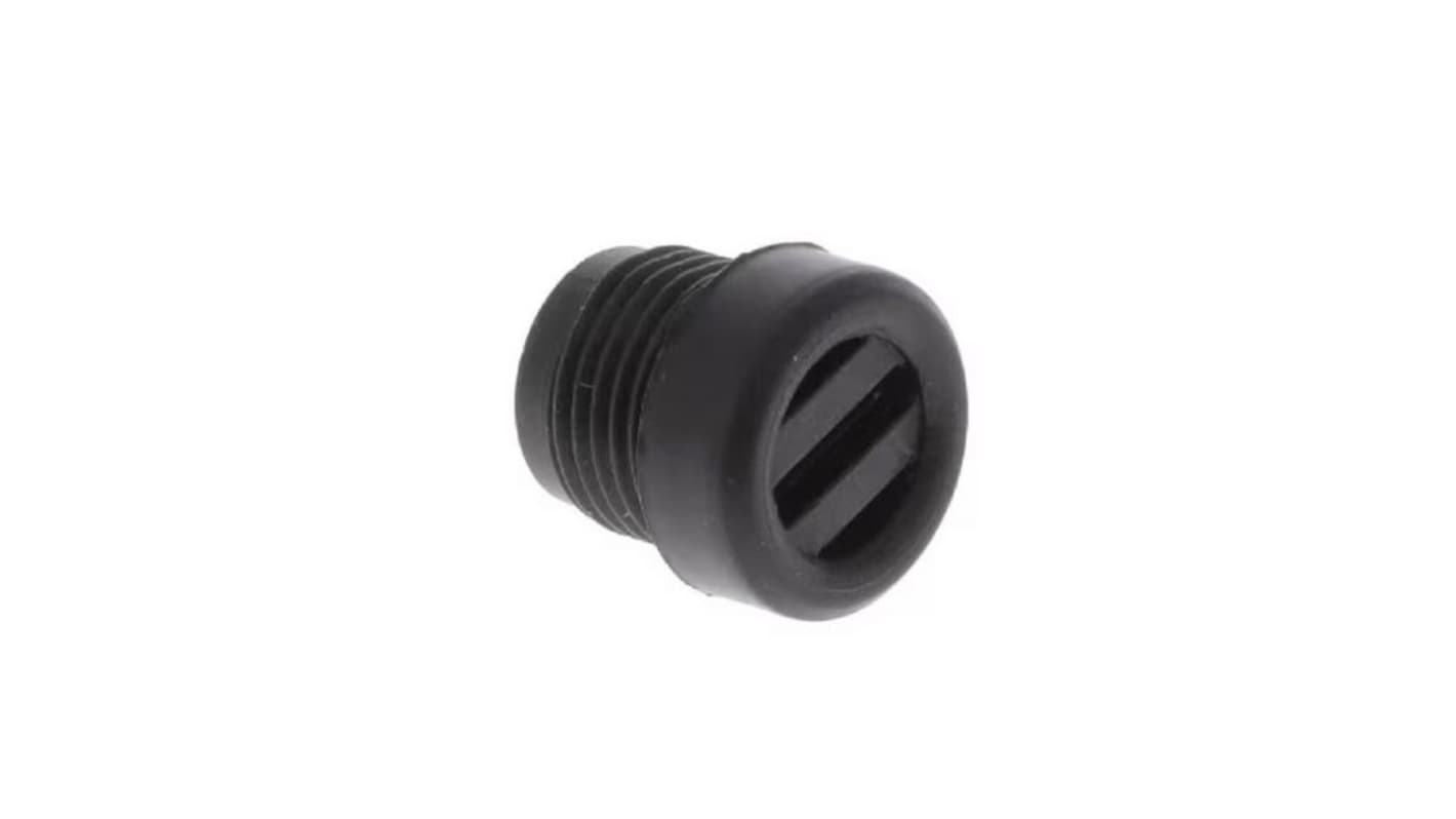 Molex Blanking Plug, M12, 9mm Hole Diameter, Polypropylene, 8.5mm Diameter, Threaded