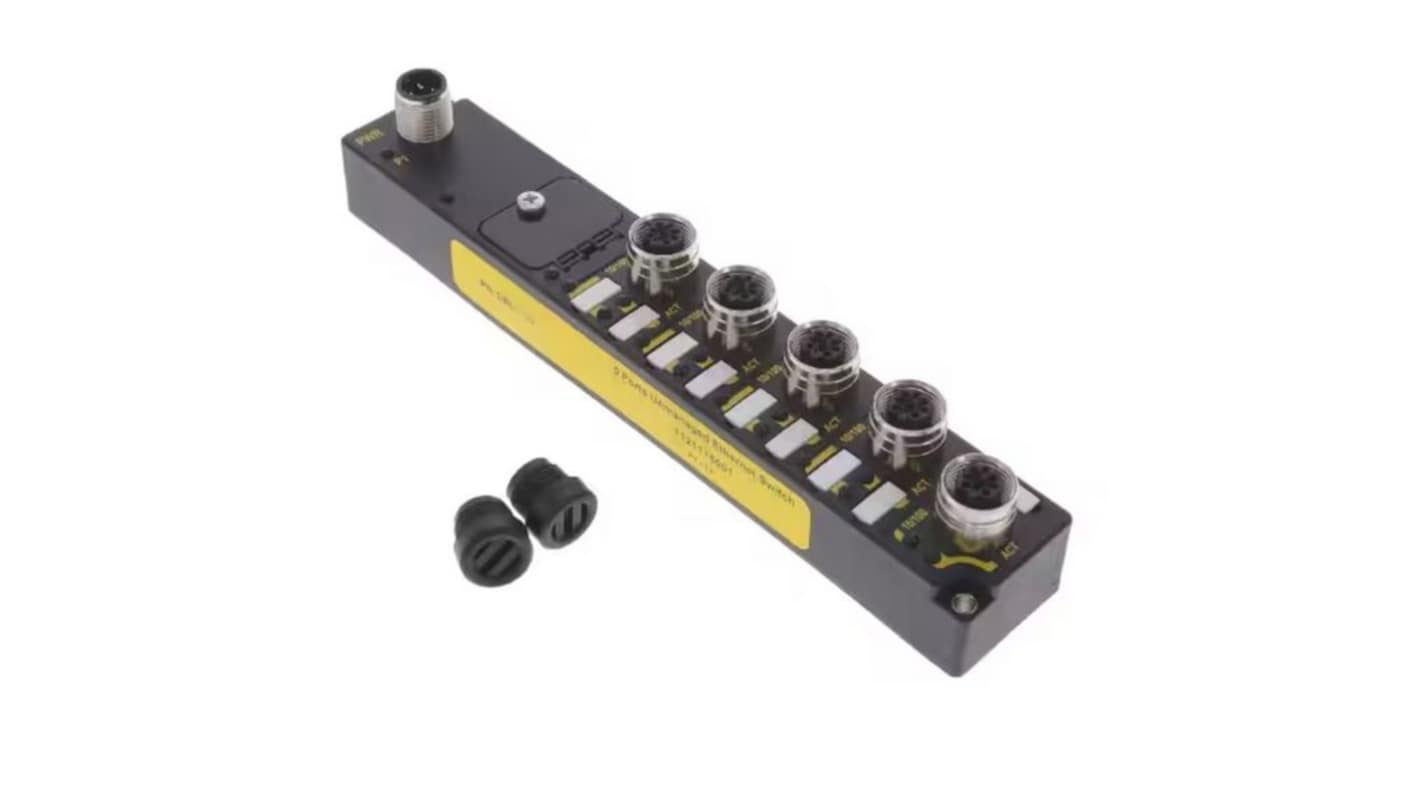 Molex 112111 Series Female Ethernet Connector, Screw 5 Port