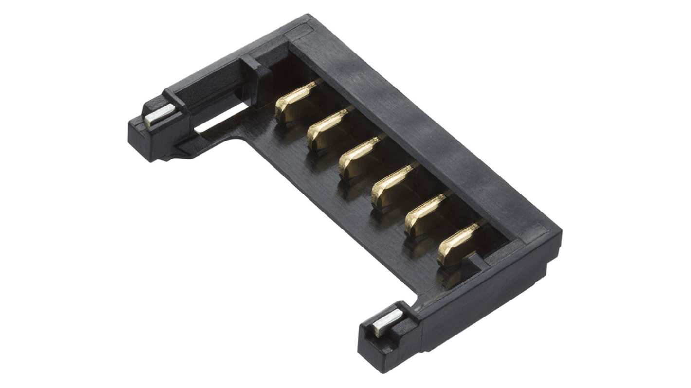 Molex Pico-EZmate Plus Series Straight Surface Mount PCB Header, 6 Contact(s), 1mm Pitch, 1 Row(s), Unshrouded