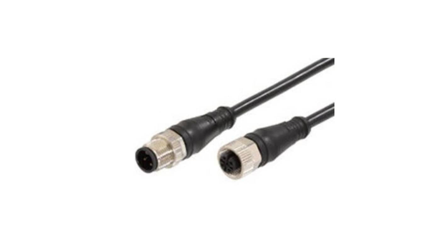 Kabel przemysłowy konfekcjonowany ze złączem Złącze M12 długość 10m Rodzaj A Męskie Złącze B Złącze M12