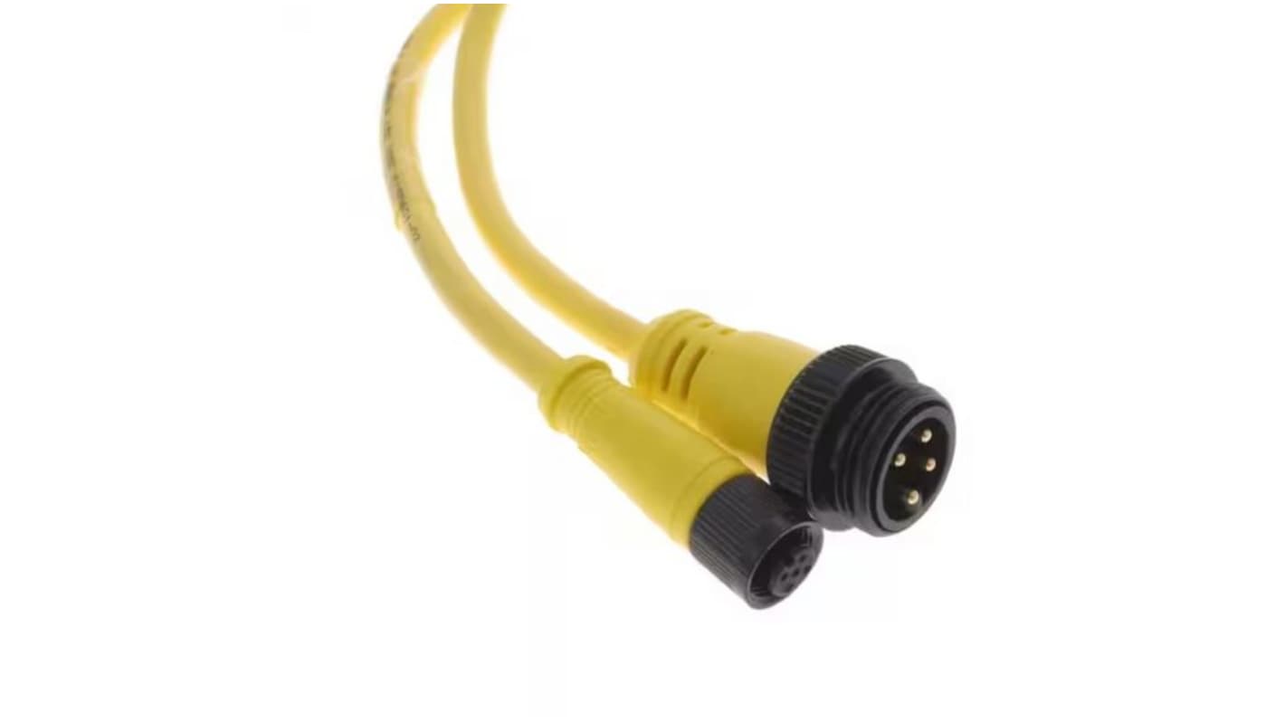 Kabel przemysłowy konfekcjonowany Złącze A M8 długość 1m Rodzaj A Męskie Złącze B M8