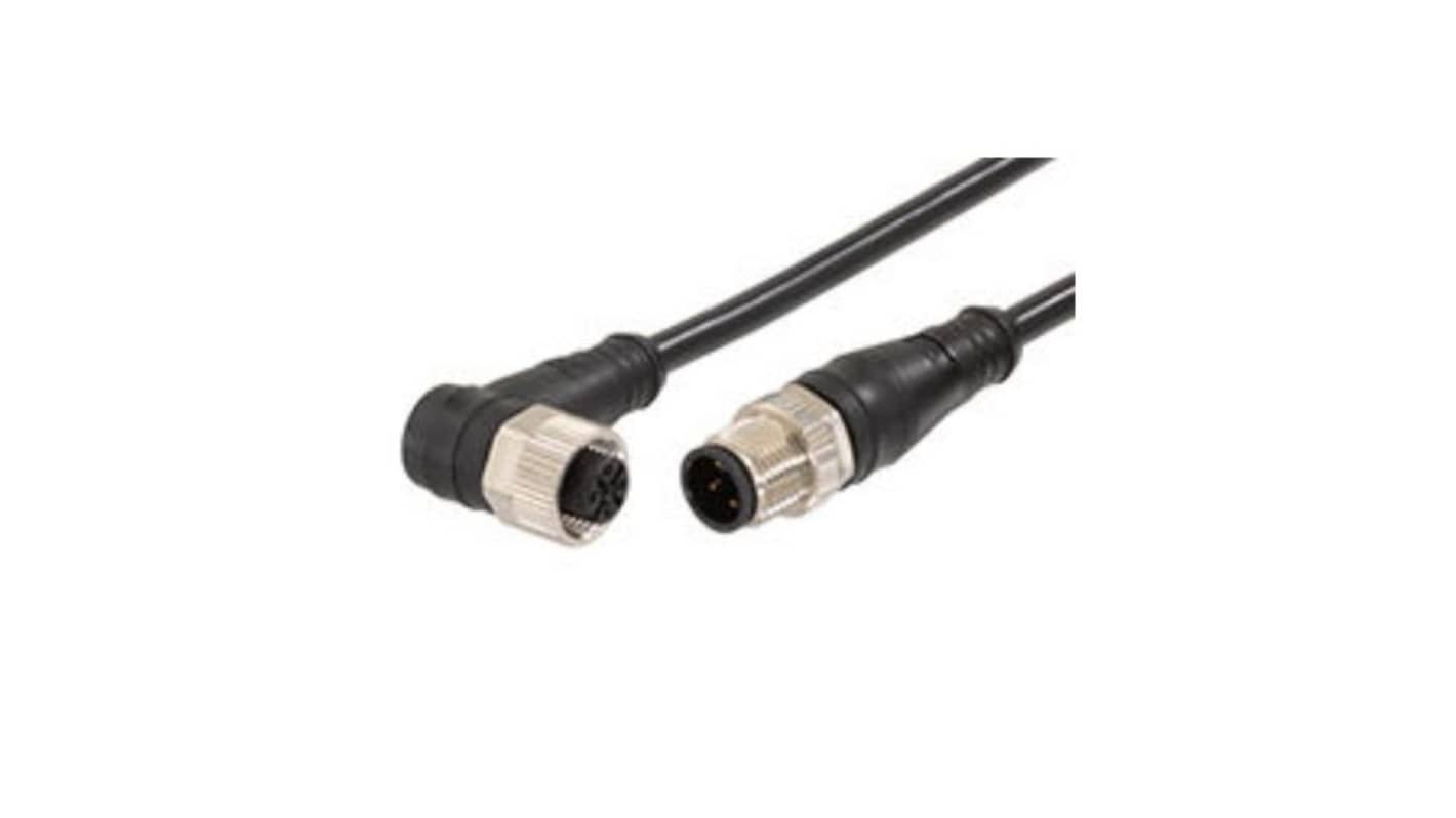 Kabel przemysłowy konfekcjonowany ze złączem Złącze M12 długość 5m Rodzaj A Męskie Złącze B Złącze M12