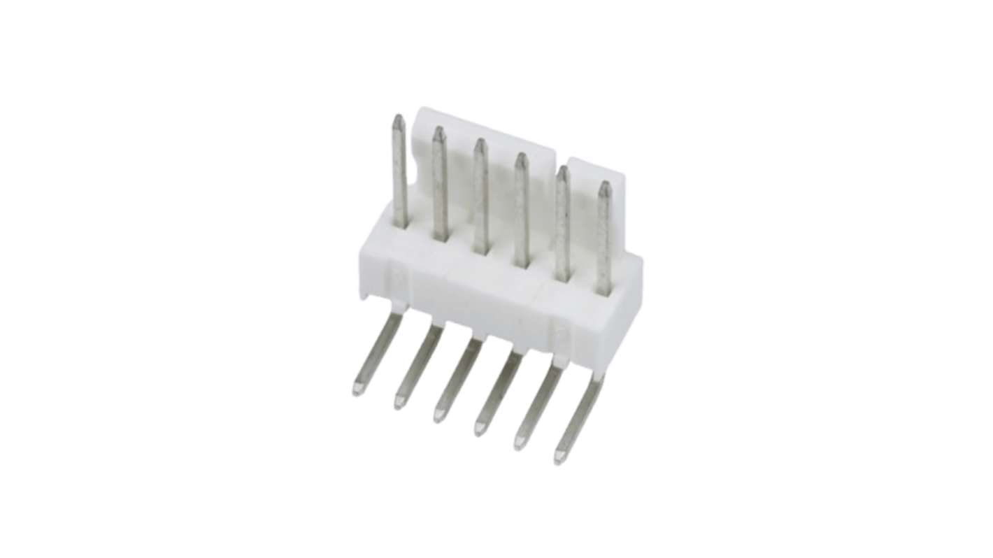 Molex KK 254 Series Right Angle Through Hole PCB Header, 6 Contact(s), 2.54mm Pitch, 1 Row(s), Shrouded