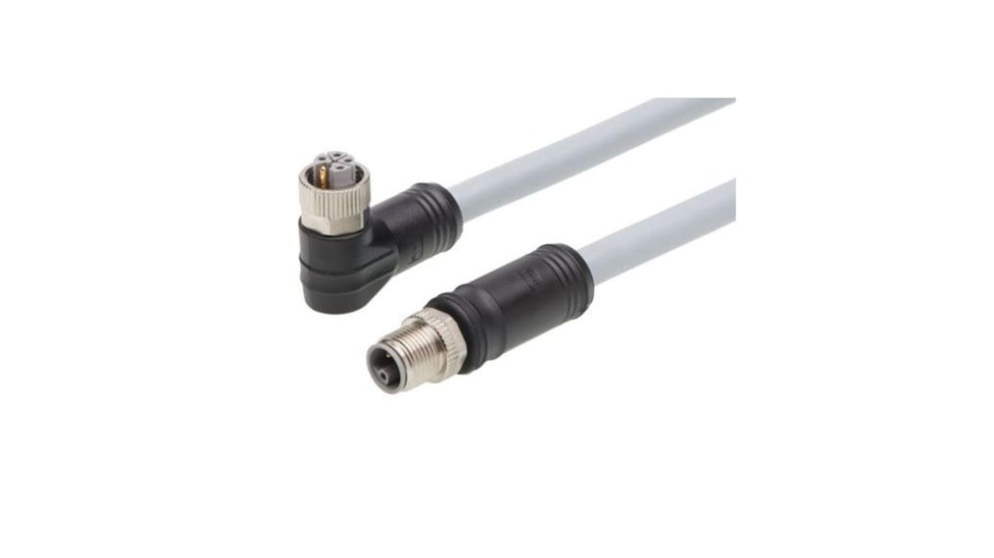 Kabel przemysłowy konfekcjonowany ze złączem Złącze M12 długość 20m Rodzaj A Żeńskie Złącze B Złącze M12