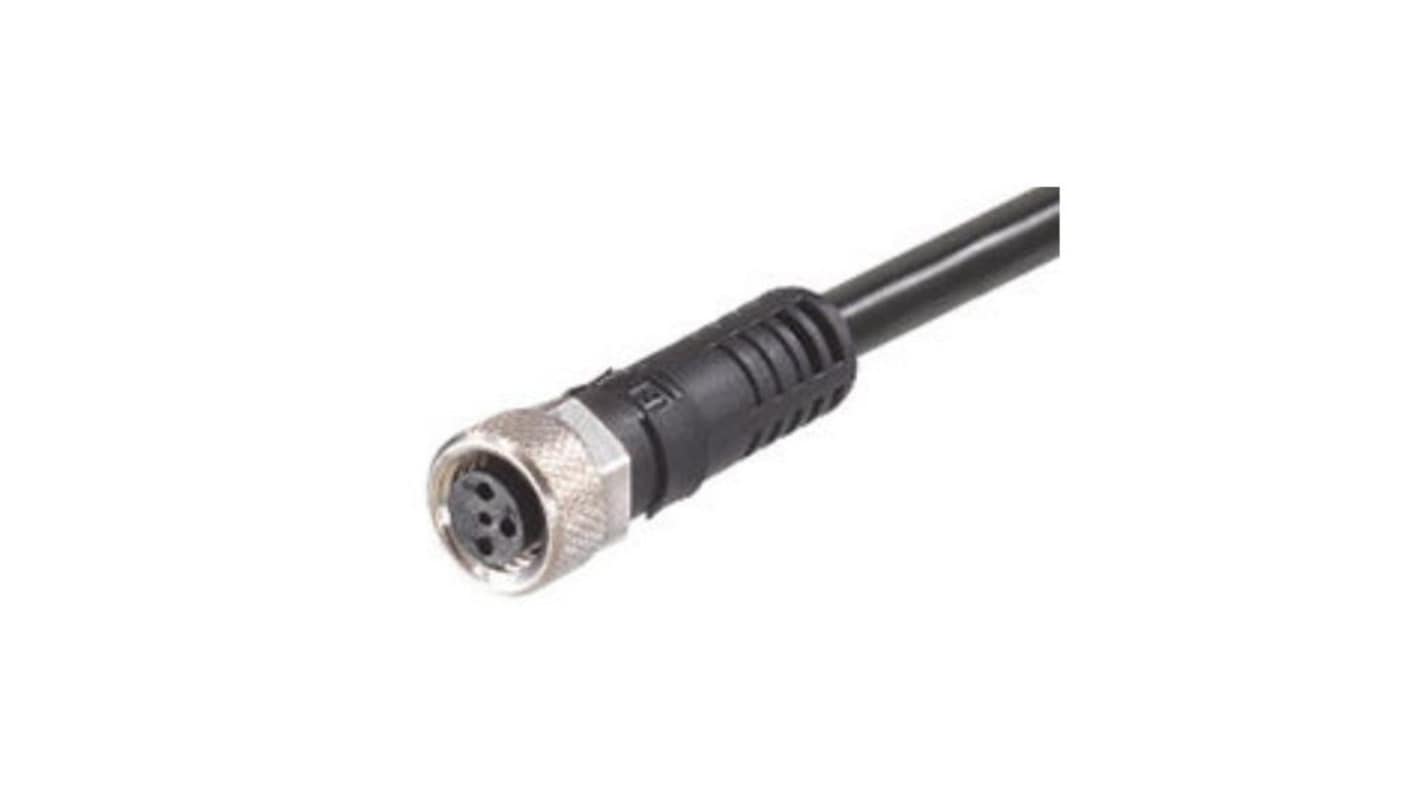 Kabel przemysłowy konfekcjonowany Złącze A M8 długość 10m Rodzaj A Żeńskie Złącze B Złącze typu Pigtail