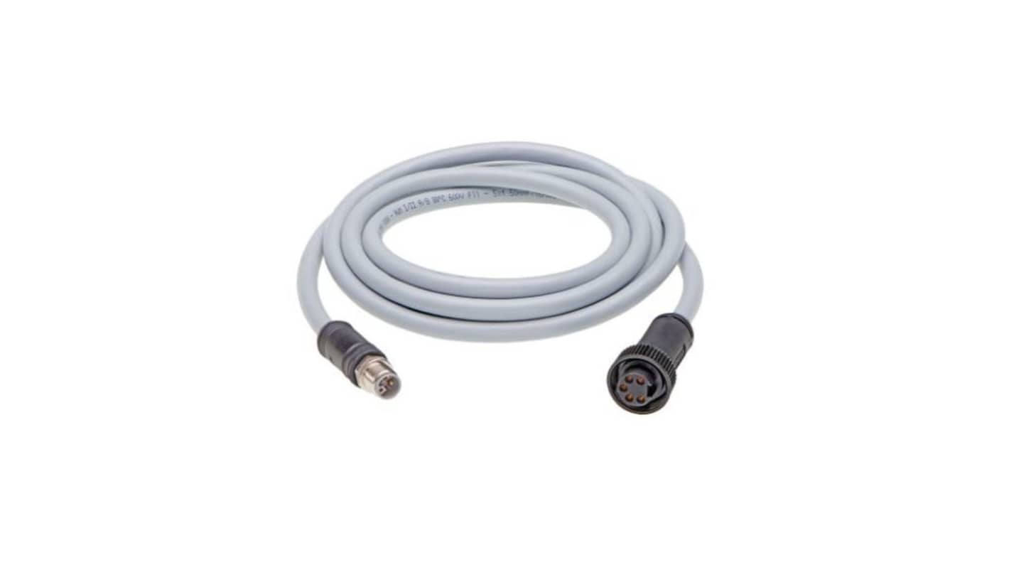 Kabel przemysłowy konfekcjonowany ze złączem Złącze M12 długość 15m Rodzaj A Męskie