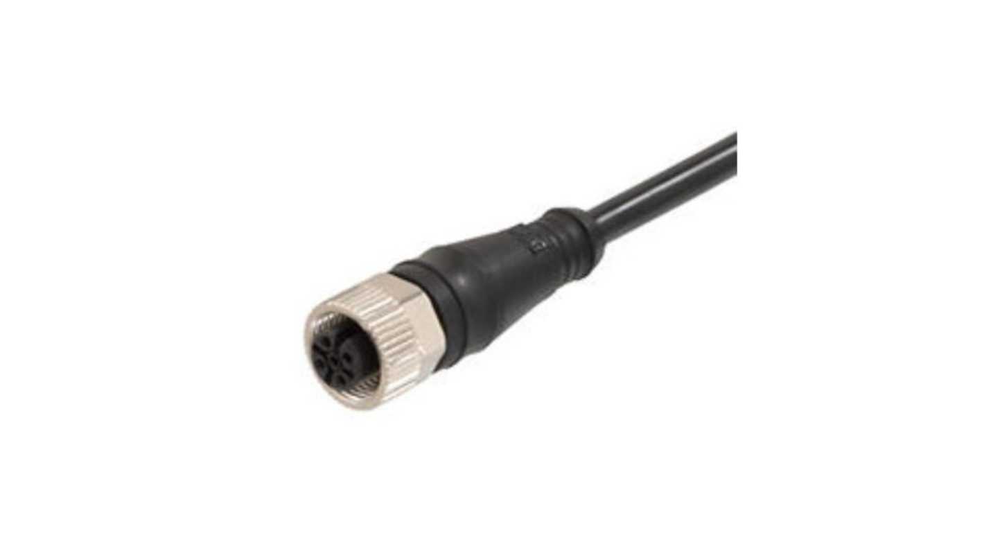Kabel przemysłowy konfekcjonowany ze złączem Złącze M12 długość 10m Rodzaj A Żeńskie Złącze B Złącze typu Pigtail