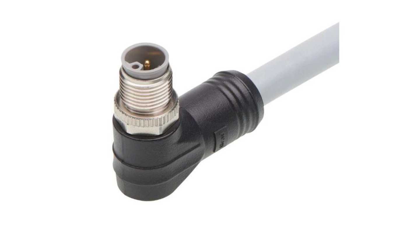 Kabel przemysłowy konfekcjonowany ze złączem Złącze M12 długość 20m Rodzaj A Męskie