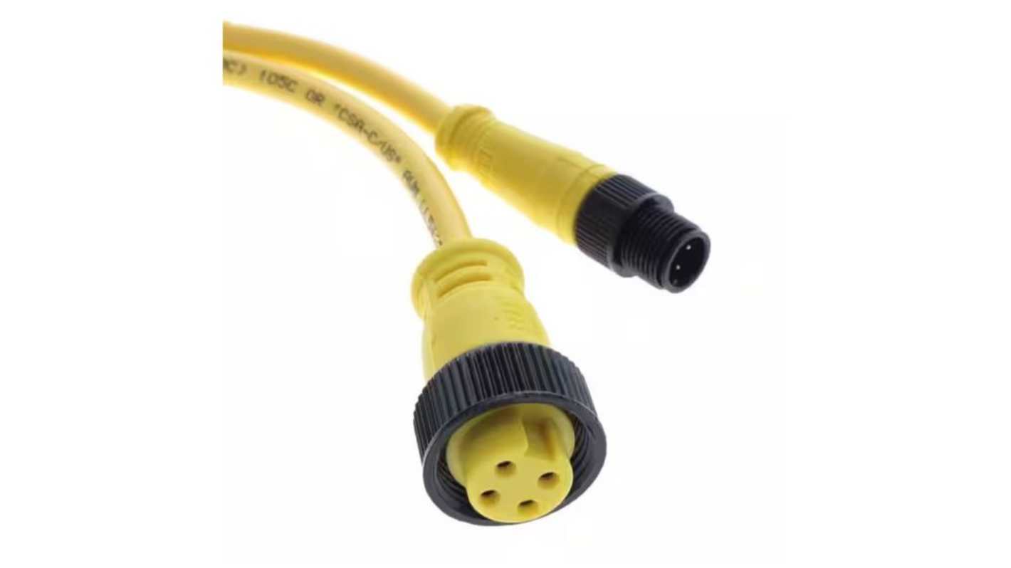 Kabel przemysłowy konfekcjonowany Złącze A M8 długość 1m Rodzaj A Męskie Złącze B M8