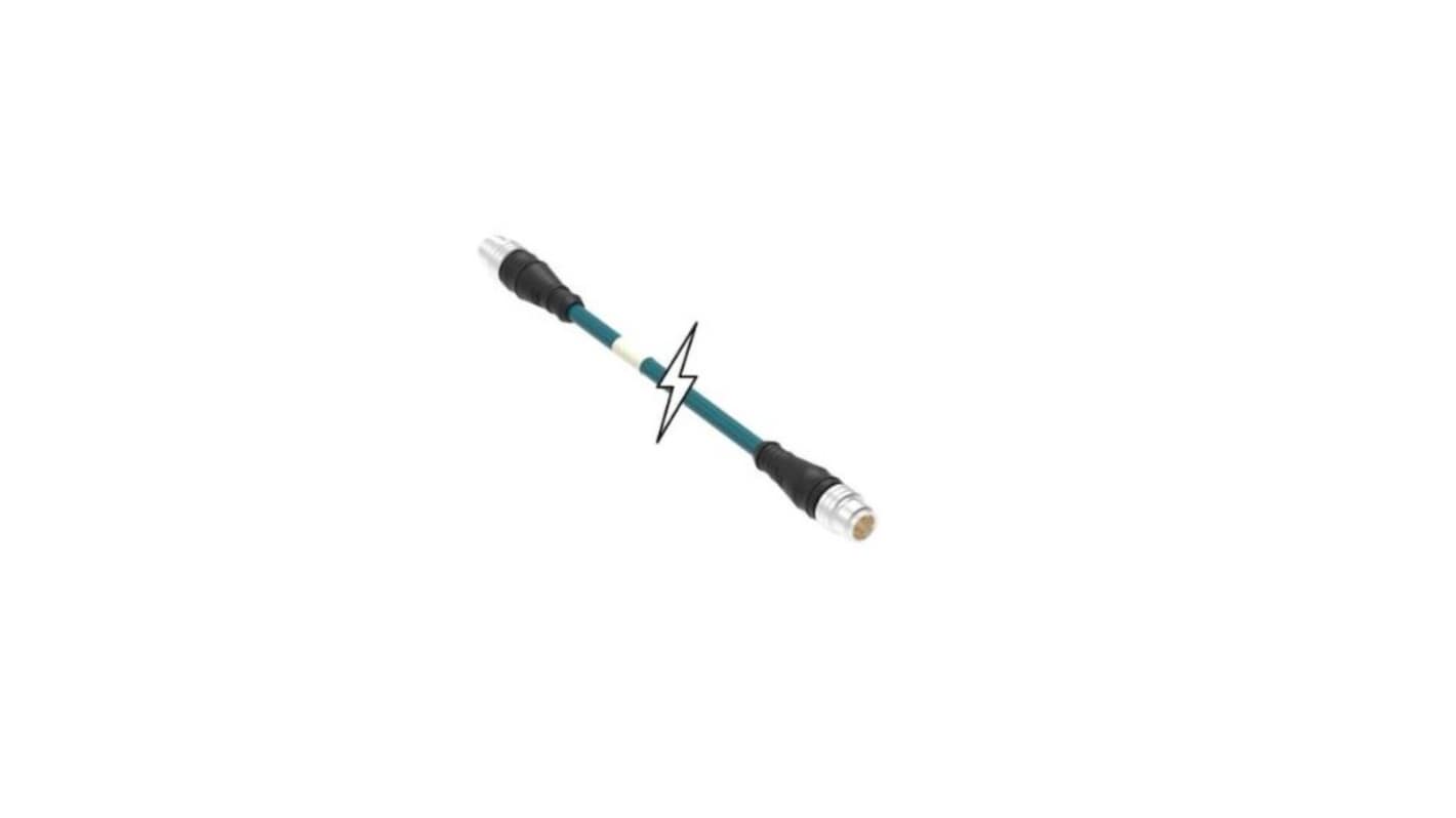 Kabel przemysłowy konfekcjonowany ze złączem Złącze M12 długość 10m Rodzaj A Męskie Złącze B Złącze M12