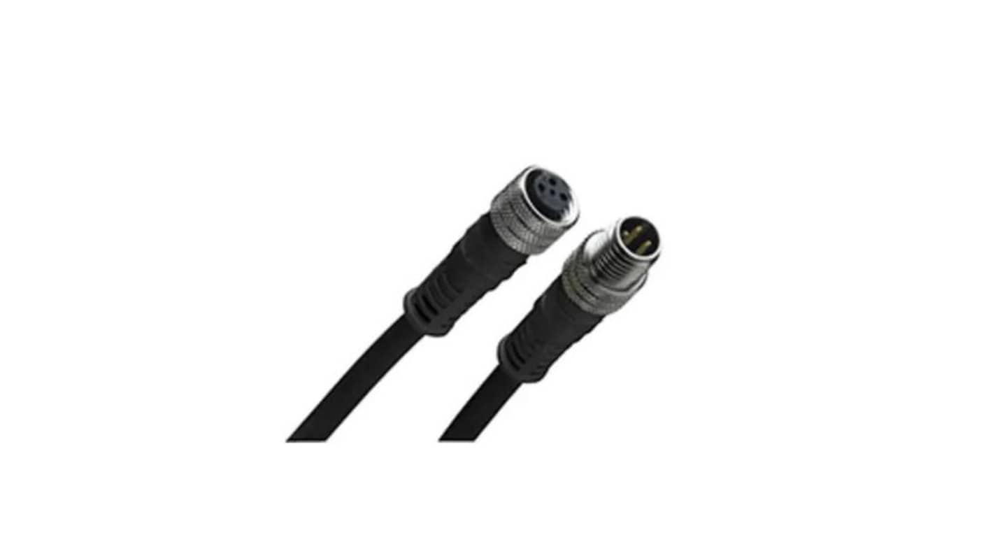 Kabel przemysłowy konfekcjonowany Złącze A M8 długość 1m Rodzaj A Męskie Złącze B M8
