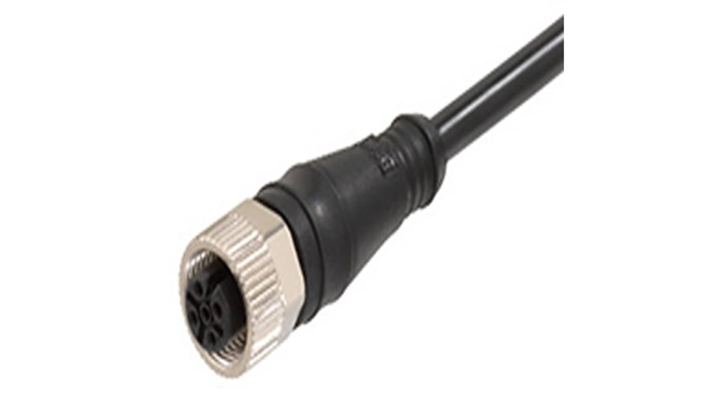 Kabel przemysłowy konfekcjonowany ze złączem Złącze M12 długość 10m Rodzaj A Żeńskie Złącze B Złącze M12