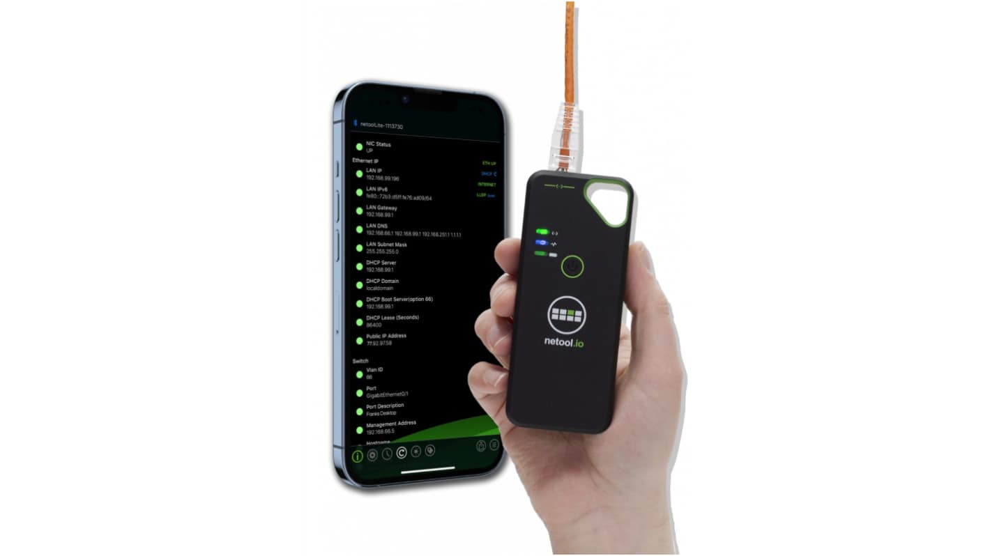 Tester kabli sieciowych Netool.io Tester sieci NE1E4