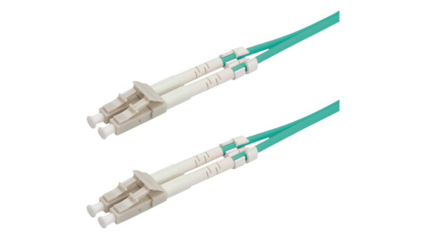 Roline LC to LC Duplex OM3 Multi Mode OM3 Fibre Optic Cable, 50/125μm, 10m