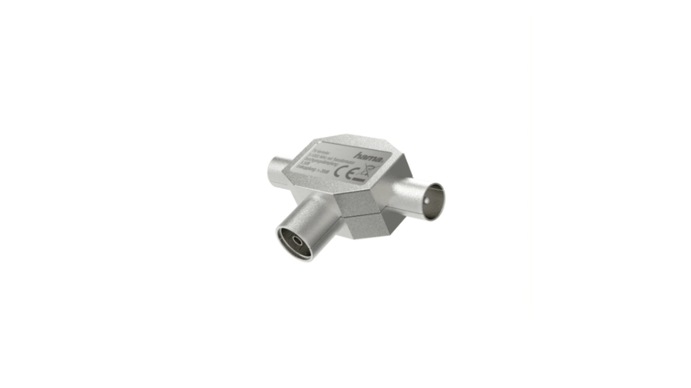 Hama Antenna Splitter Series Coax Plug to Coax Plug, Terminated