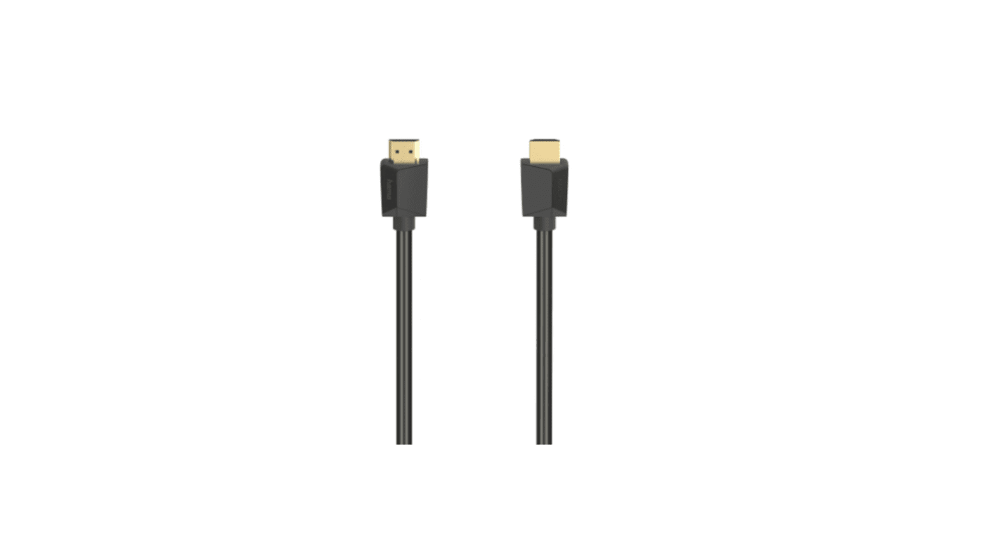HamaHDMI Cable High Speed With Ethernet, 1m Male HDMI to Male HDMI High Speed 7680 x 4320pixels