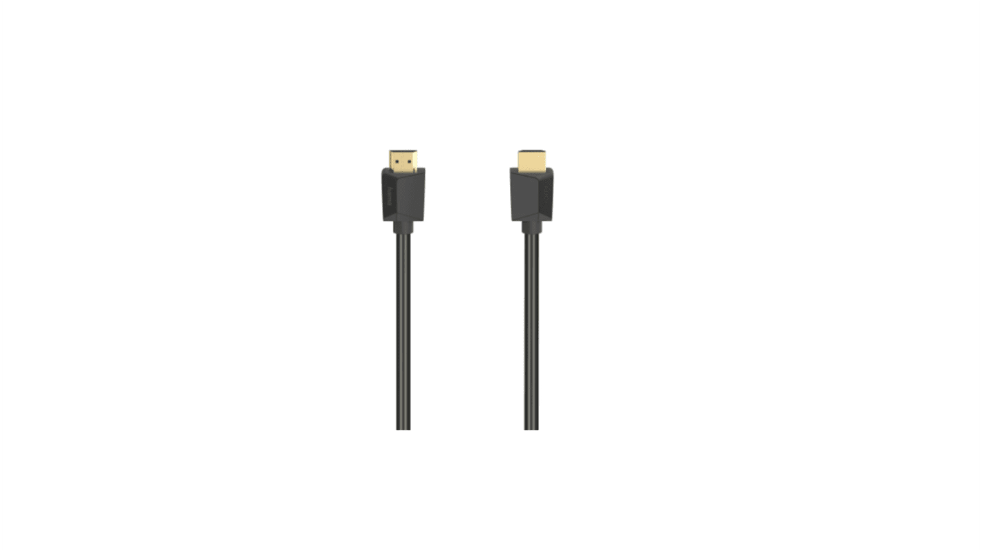 HamaHDMI Cable High Speed With Ethernet, 2m Male HDMI to Male HDMI High Speed 7680 x 4320pixels