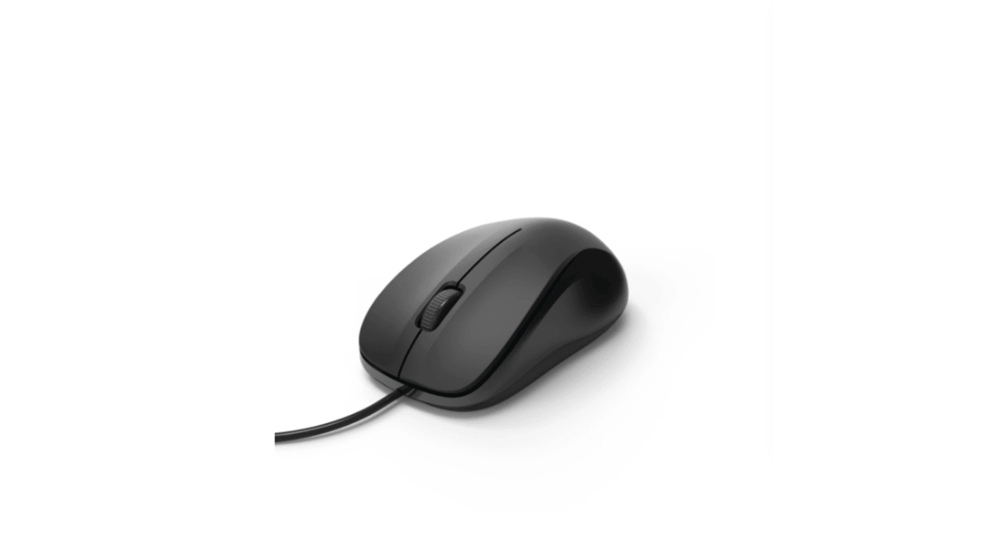 Hama Standard 3 Button Wired Optical Mouse Black