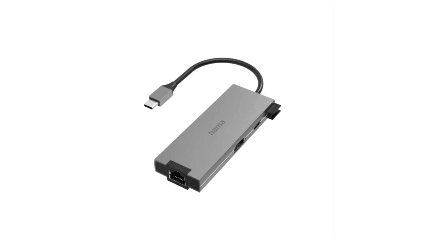 Hama 5 Port USB 3.2 USB C USB C Hub, USB Bus Powered, 10 x 1.1 x 4.4cm