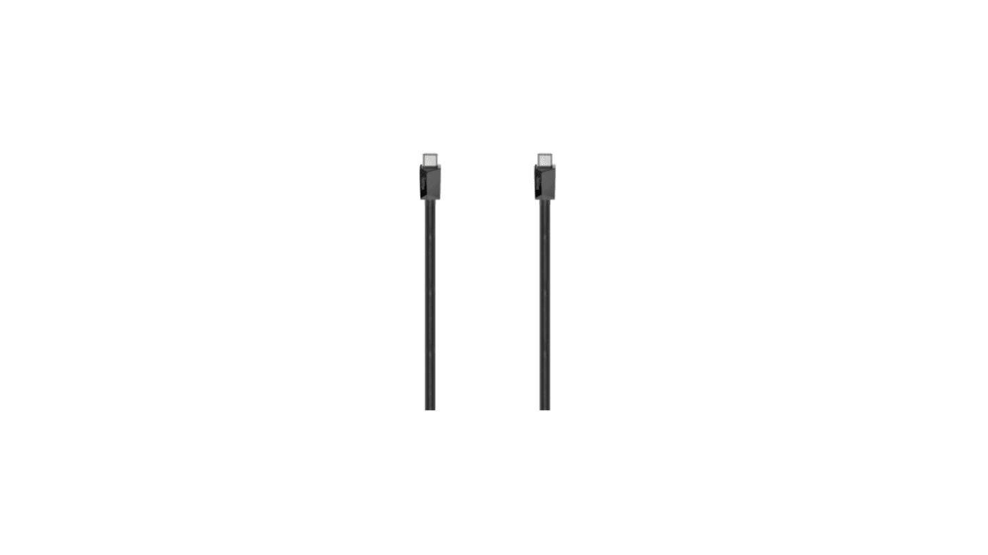 Hama USB 3.2, Male USB C to Male USB C, 10000Mbps, 1m
