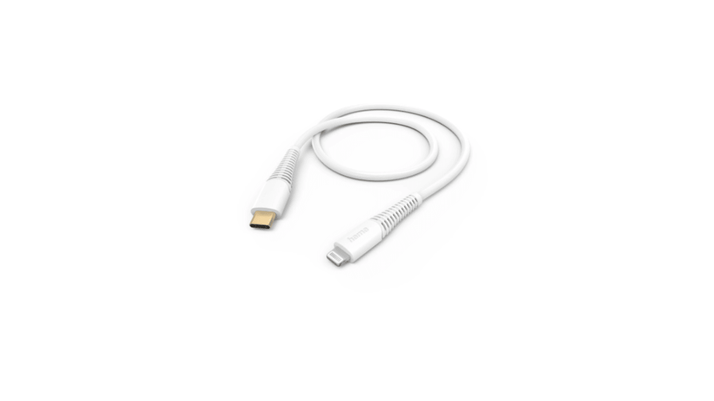 Hama USB-C充电线, Lightning公插转USB C公插, 1.5m长, USB 2.0
