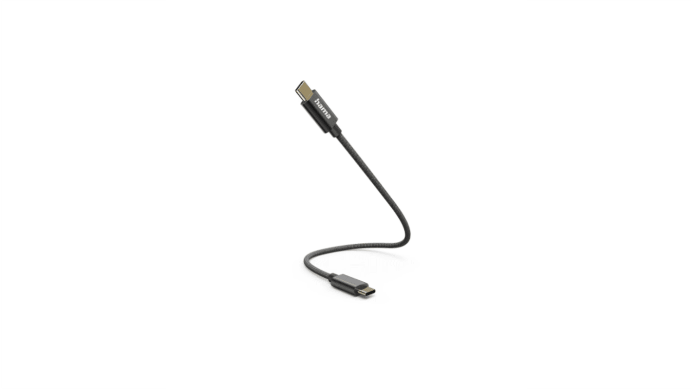 Hama USB-kábel, USB C - USB C, 200mm