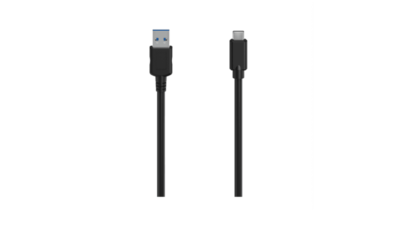 Hama USB 3.2, Male USB C to Male USB A, 5000Mbps, 1.5m