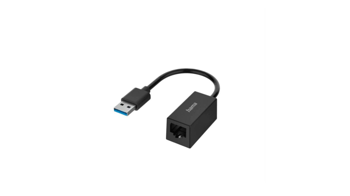 Hama Port USB Network Adapter USB 2.0 USB A to RJ45 1000Mbit/s Network Speed