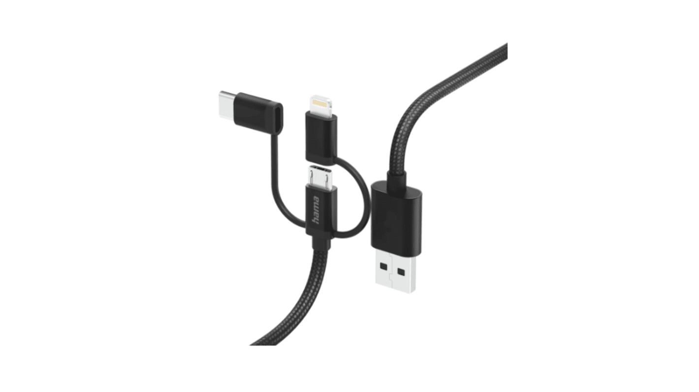 Kabel USB Złącze A Lightning Złącze B USB A, USB C dł. 1.5m Kabel USB-C do USB-A USB 2.0